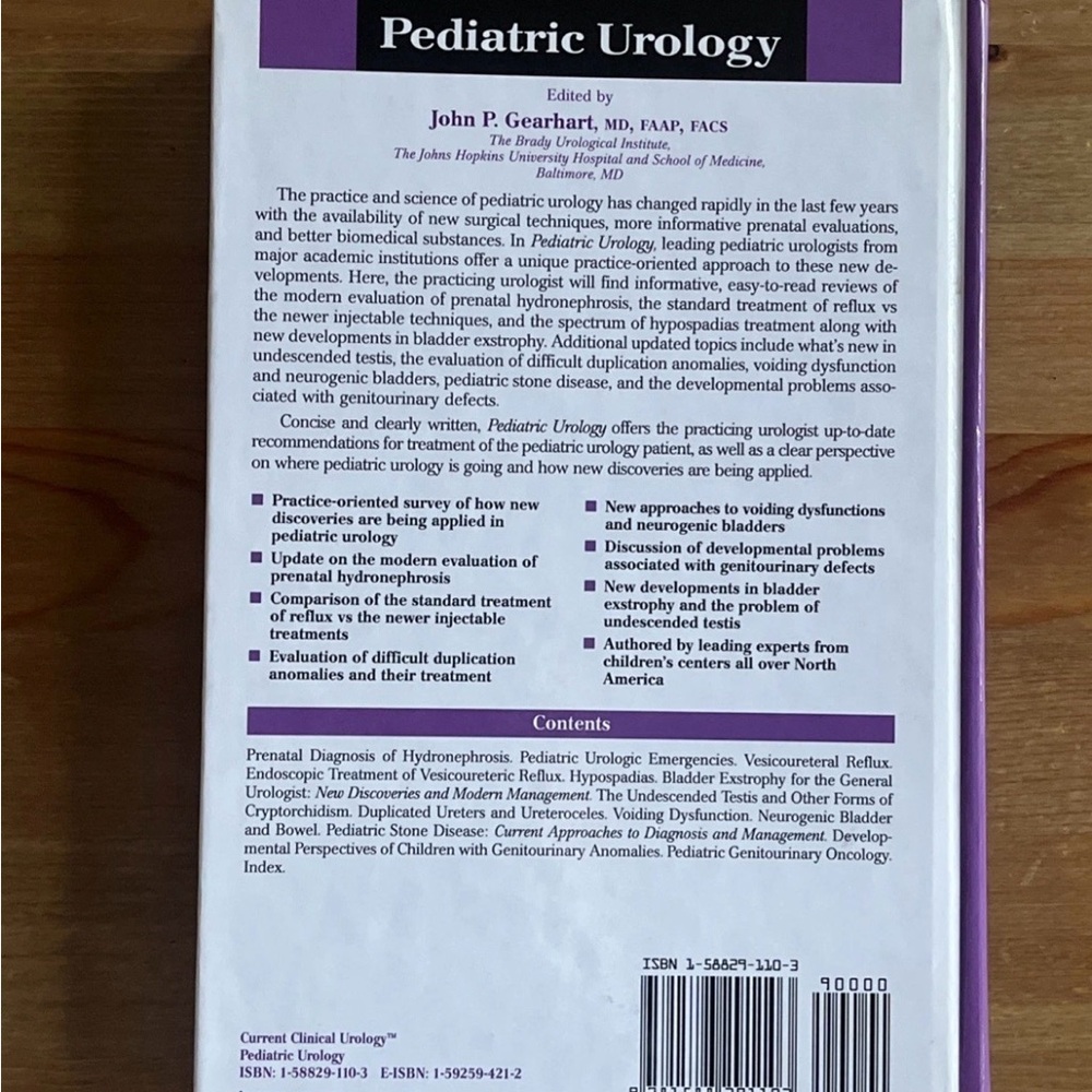 Pediatric Urology Hardcover Book - Picture 2 of 8